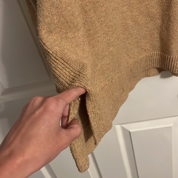 mustard yellow sweater with hints of speckled colors to contrast. - Picture 3 of 7